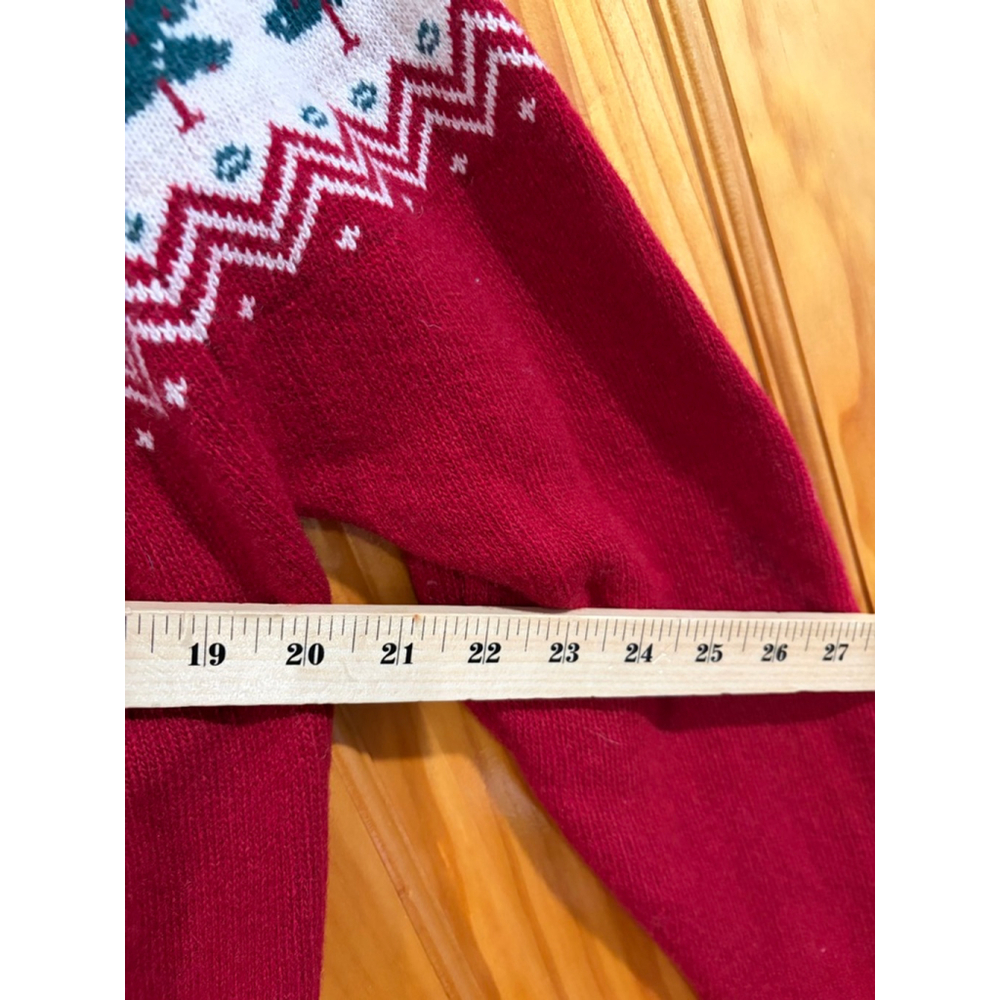 Kiel James Patrick Cabin Sweater Wool Fair Isle Christmas Trees Cozy L - Picture 9 of 9
